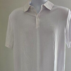 Haus Men's Core Athletic Polo White Size L NWT